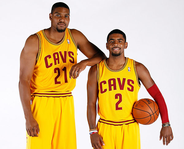 Andrew Bynum and Kyrie Irving
